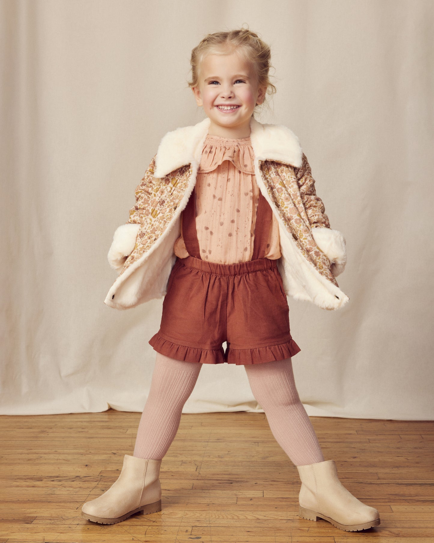 Esmee Jacket - Garden Flowers Dusty Pink