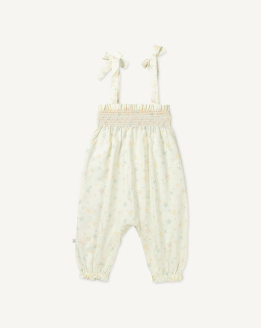 Audrey Smocked Romper - Star Fish