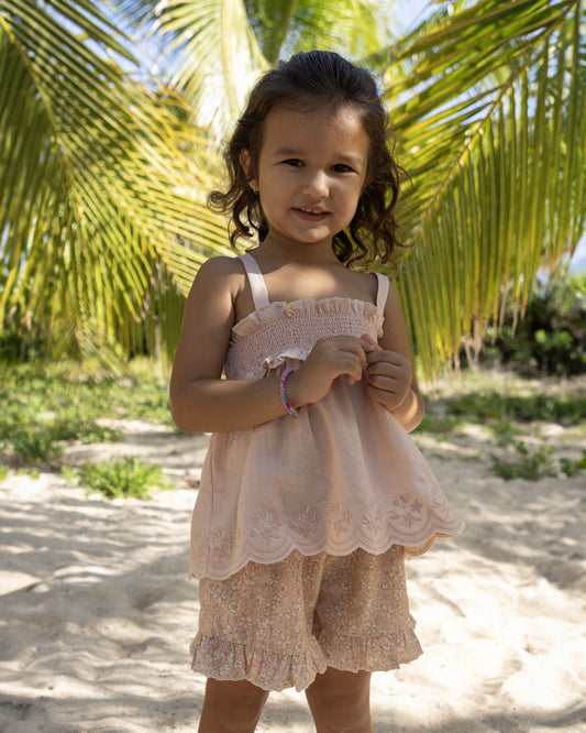 Olivia Blouse - Pink Sand