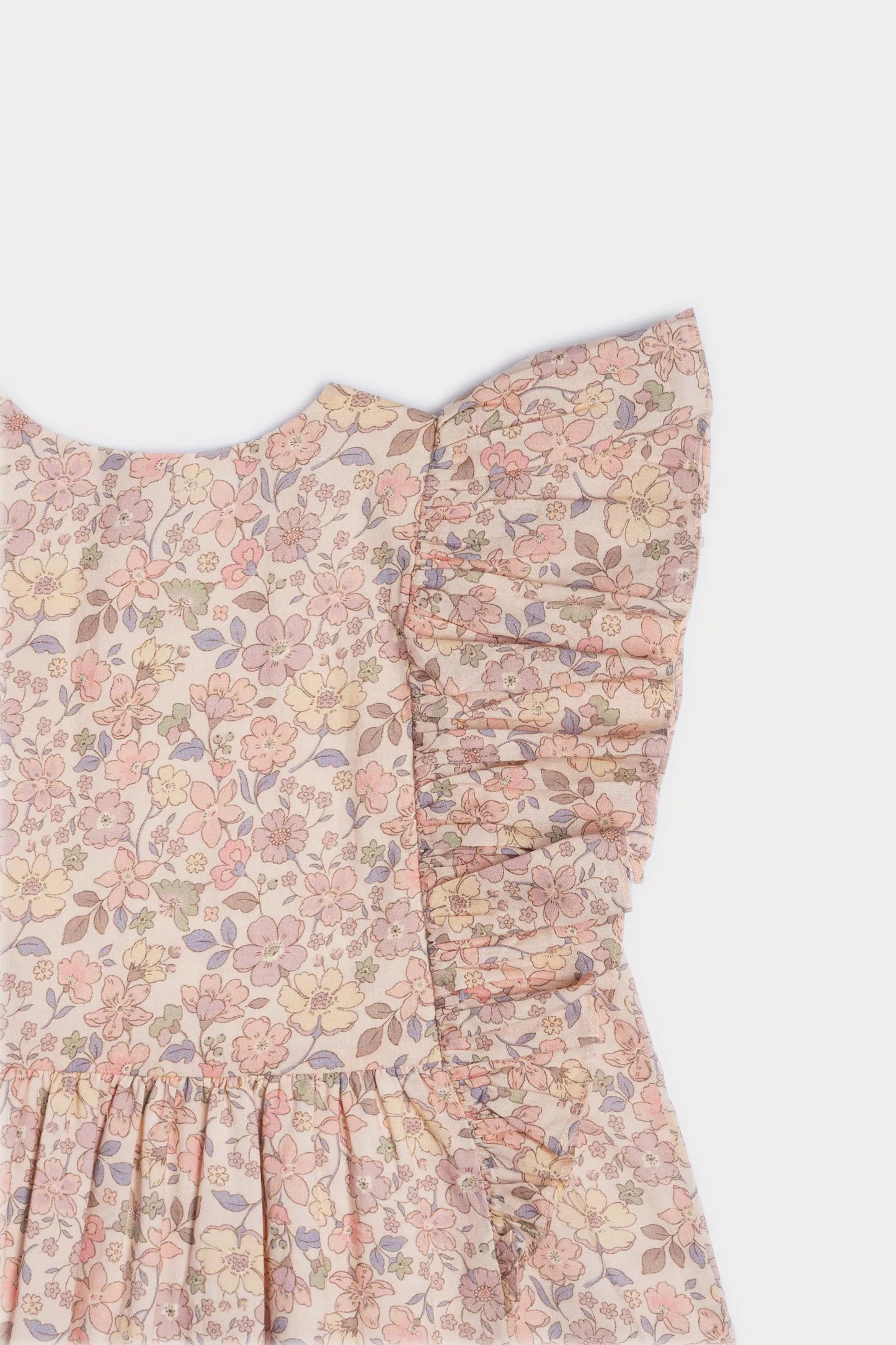 Clothilde Dress - Muted Garden Flowers