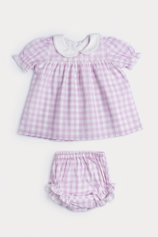 Minnie Dress- Embroidered Collar