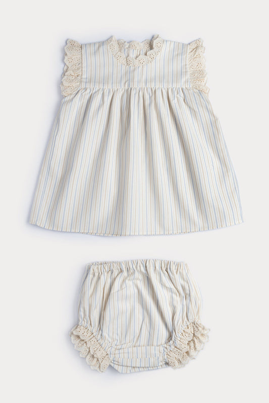 Susie Dress with Bloomers - Beige