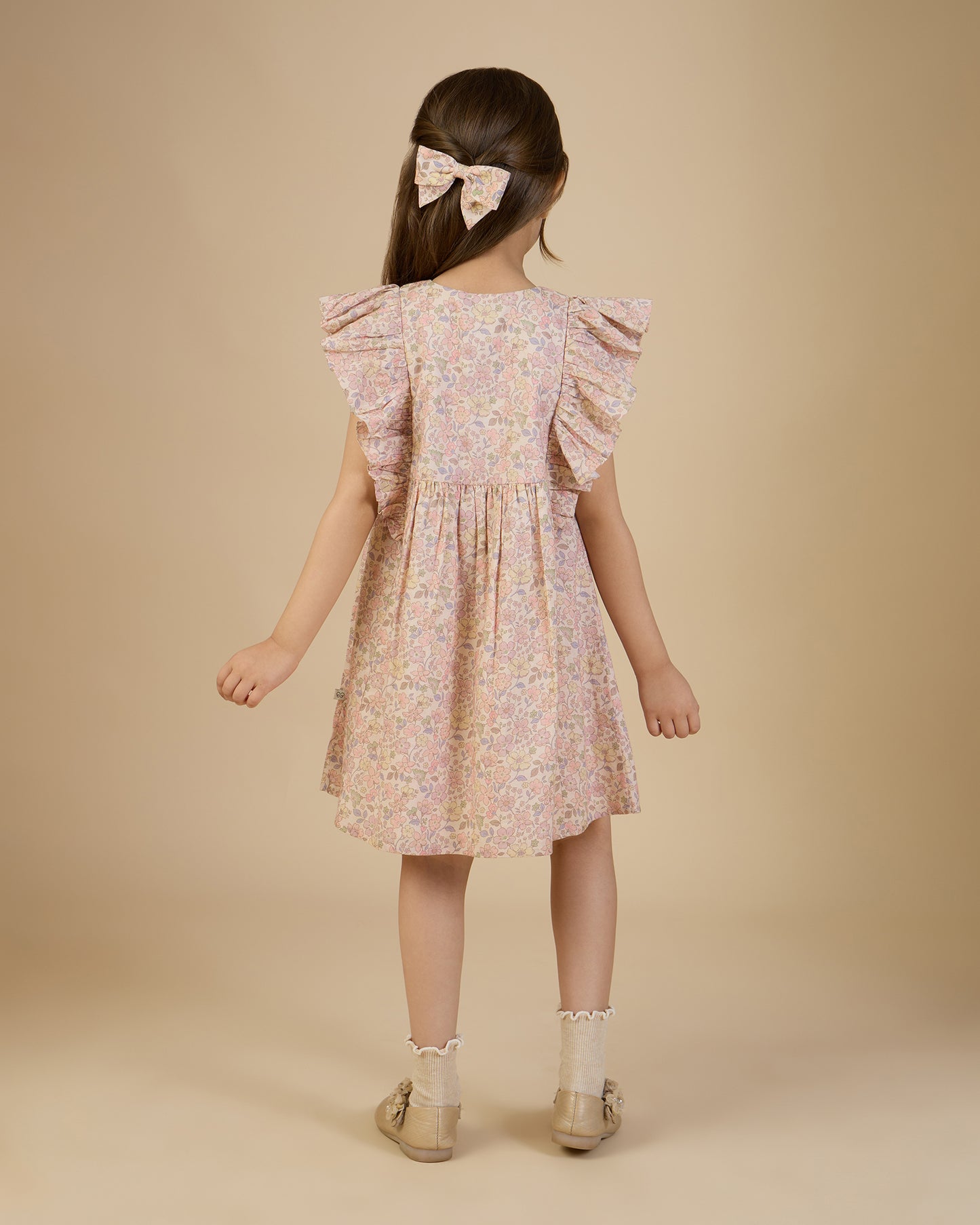 Clothilde Dress - Muted Garden Flowers