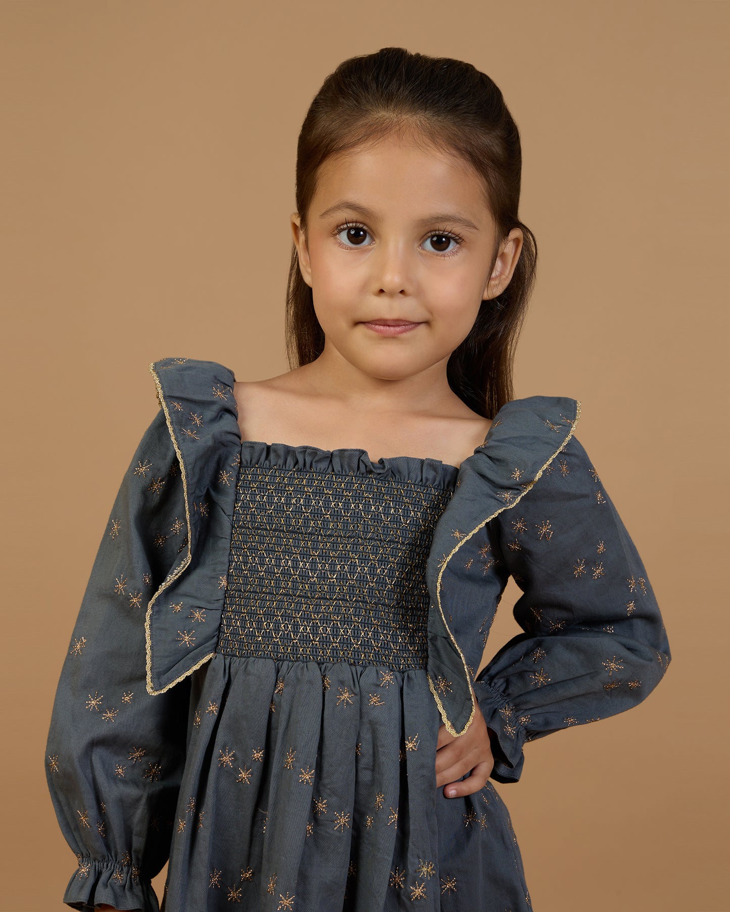 The Sofia Dress (Ceremonial)- Stormy Blue