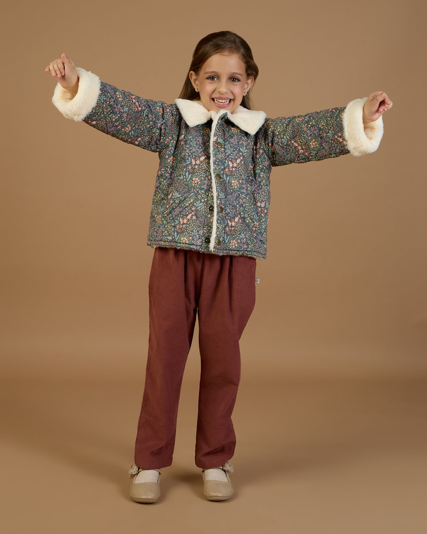 Esmee Jacket - Autumn Garden Greyish Blue