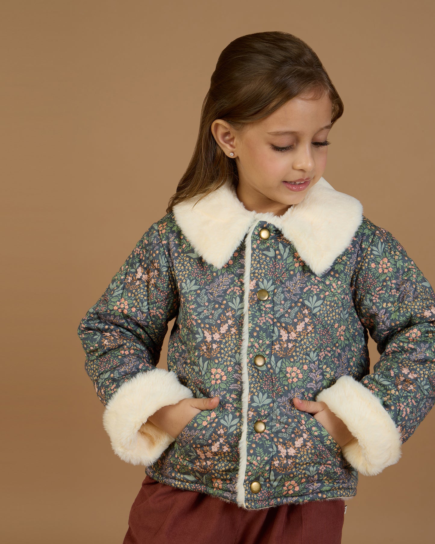 Esmee Jacket - Autumn Garden Greyish Blue