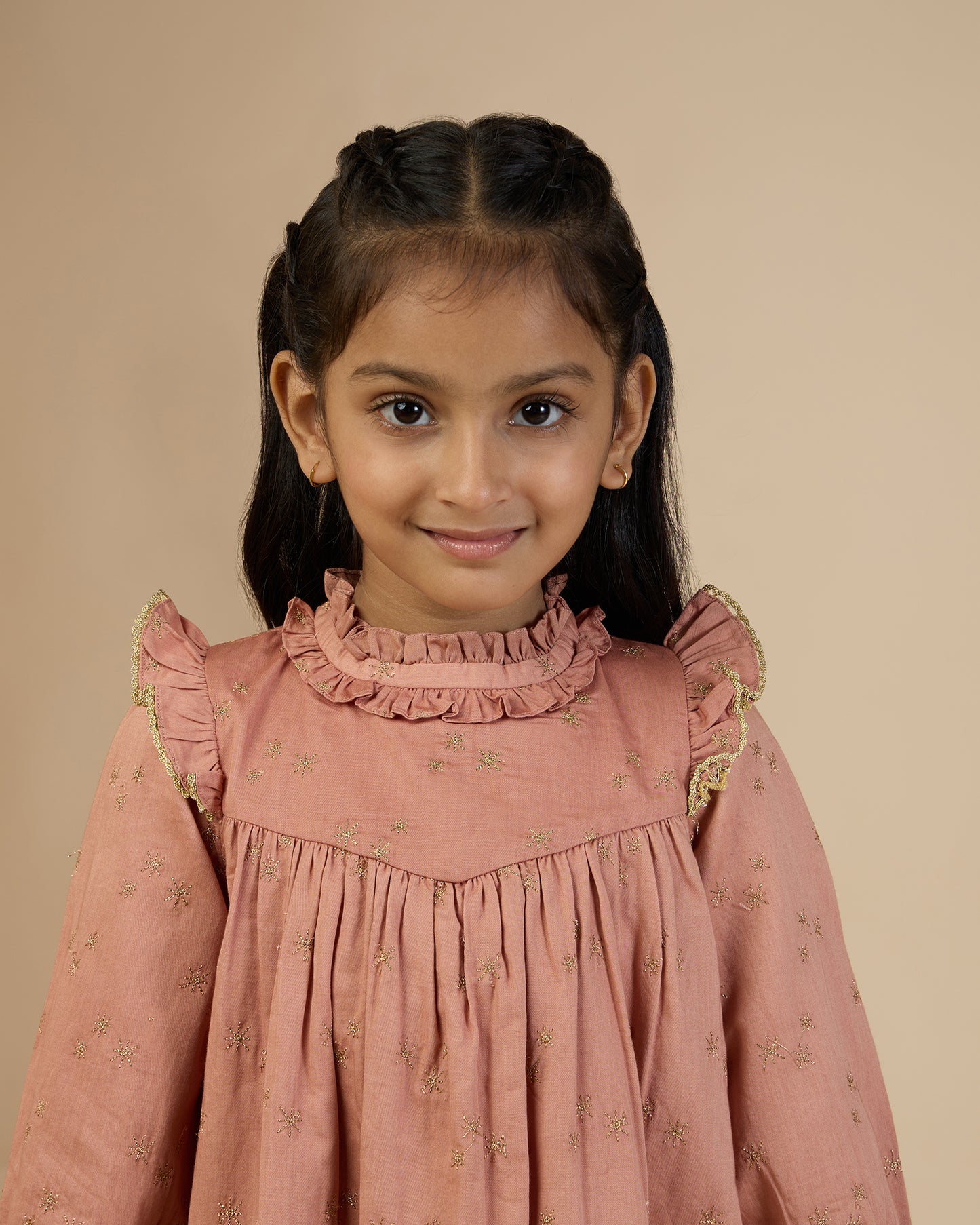 Ceremonial Louise Dress- Earthy Pink