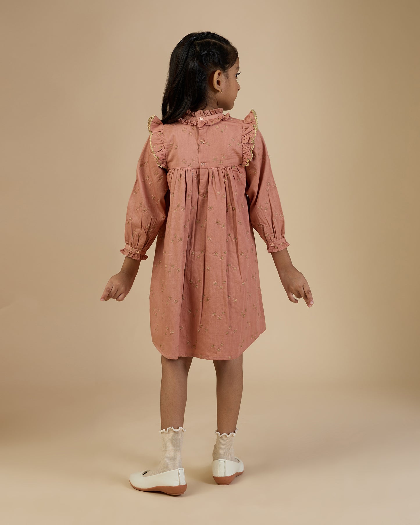 Ceremonial Louise Dress- Earthy Pink