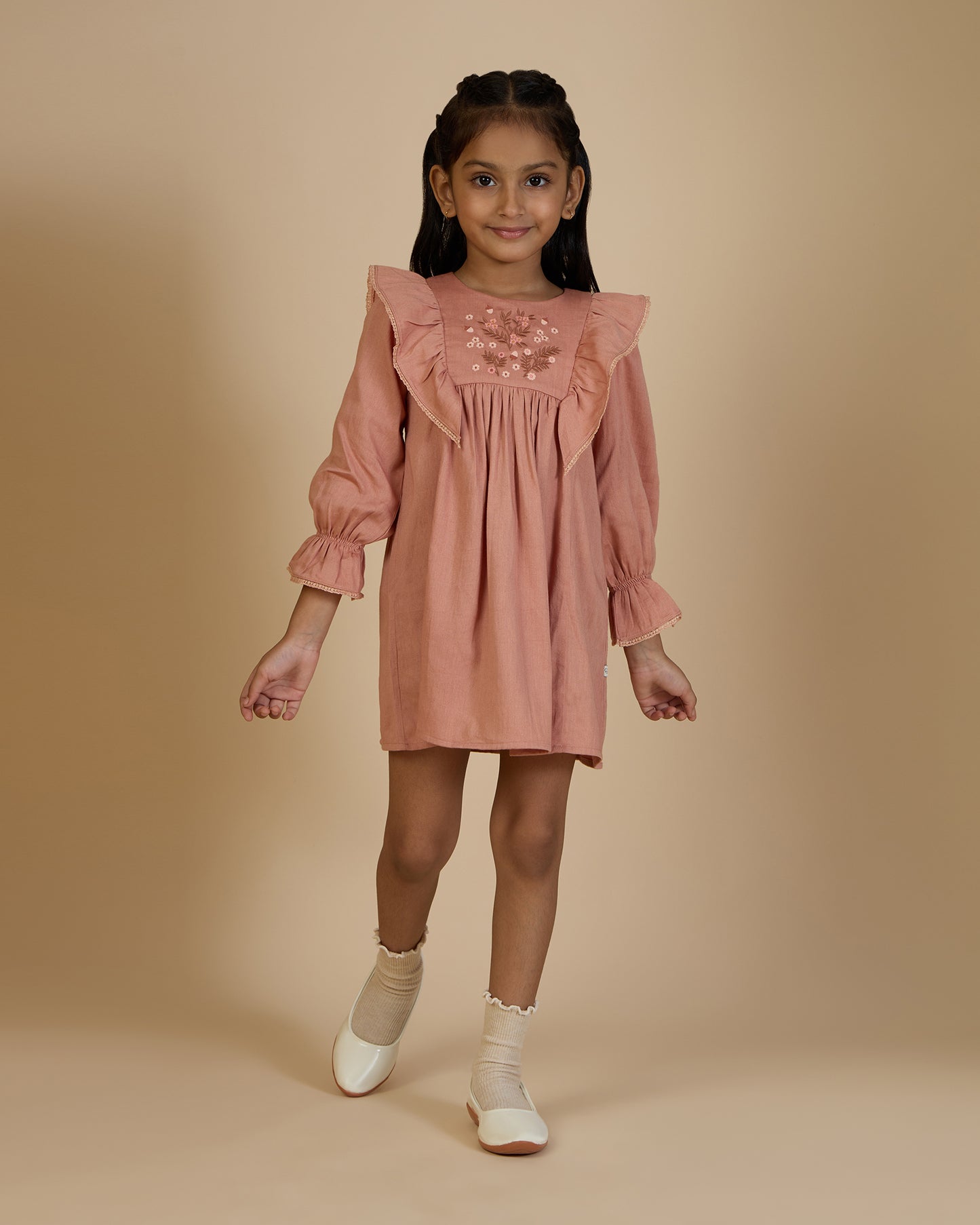 Margot Dress - Earthy Pink