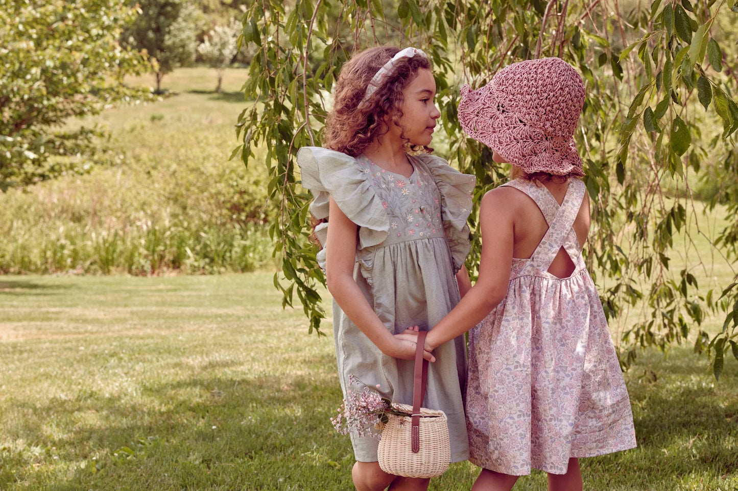Clothilde Dress - Muted Garden Flowers