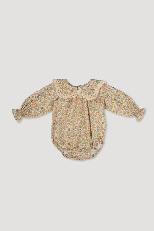 The Gladys Baby Romper - Cream