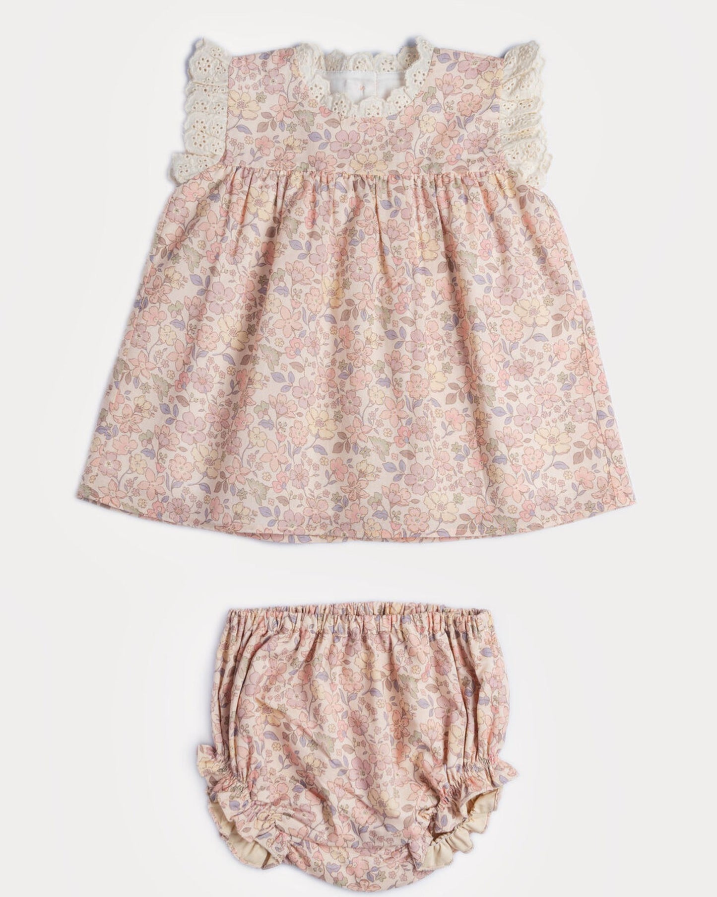 Susie Dress with Bloomers - Garden Flower Muted