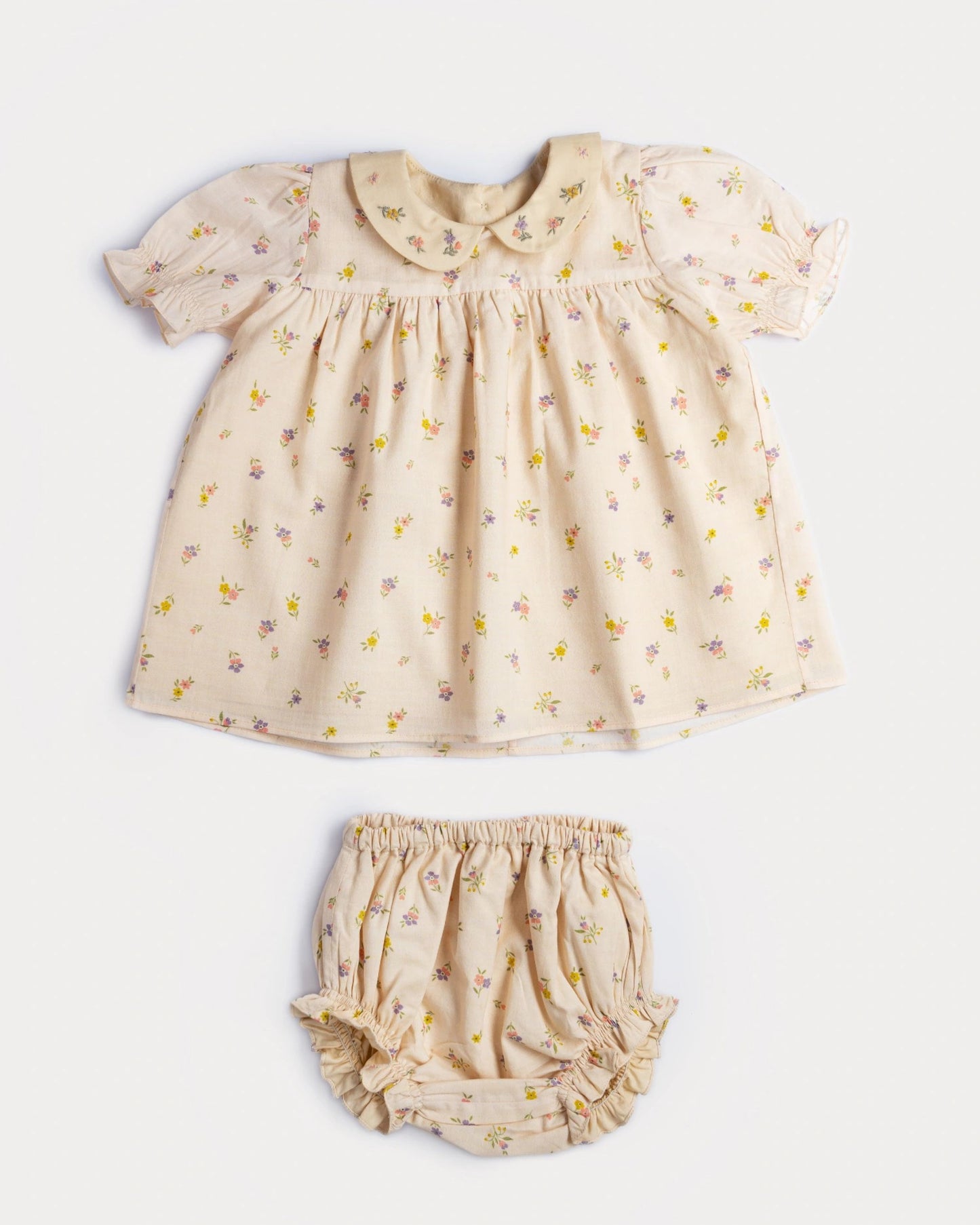 Minnie Dress- Embroidered Collar