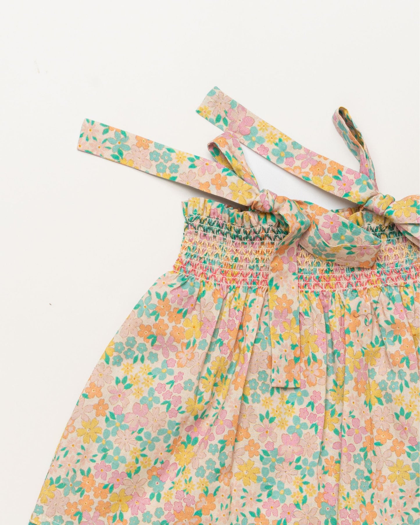 Didi Baby Smock Top & Bloomer Set - Emma floral mint