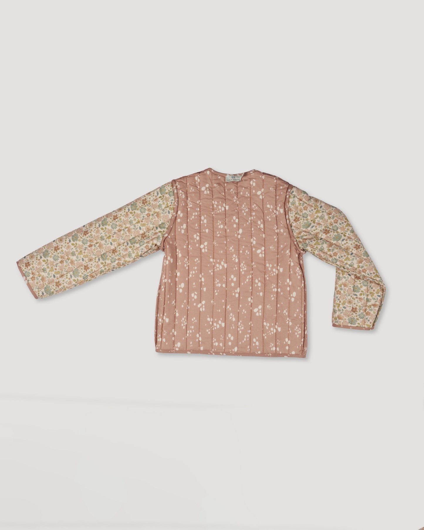 Harriet Jacket - Pinkish Brown & Cream