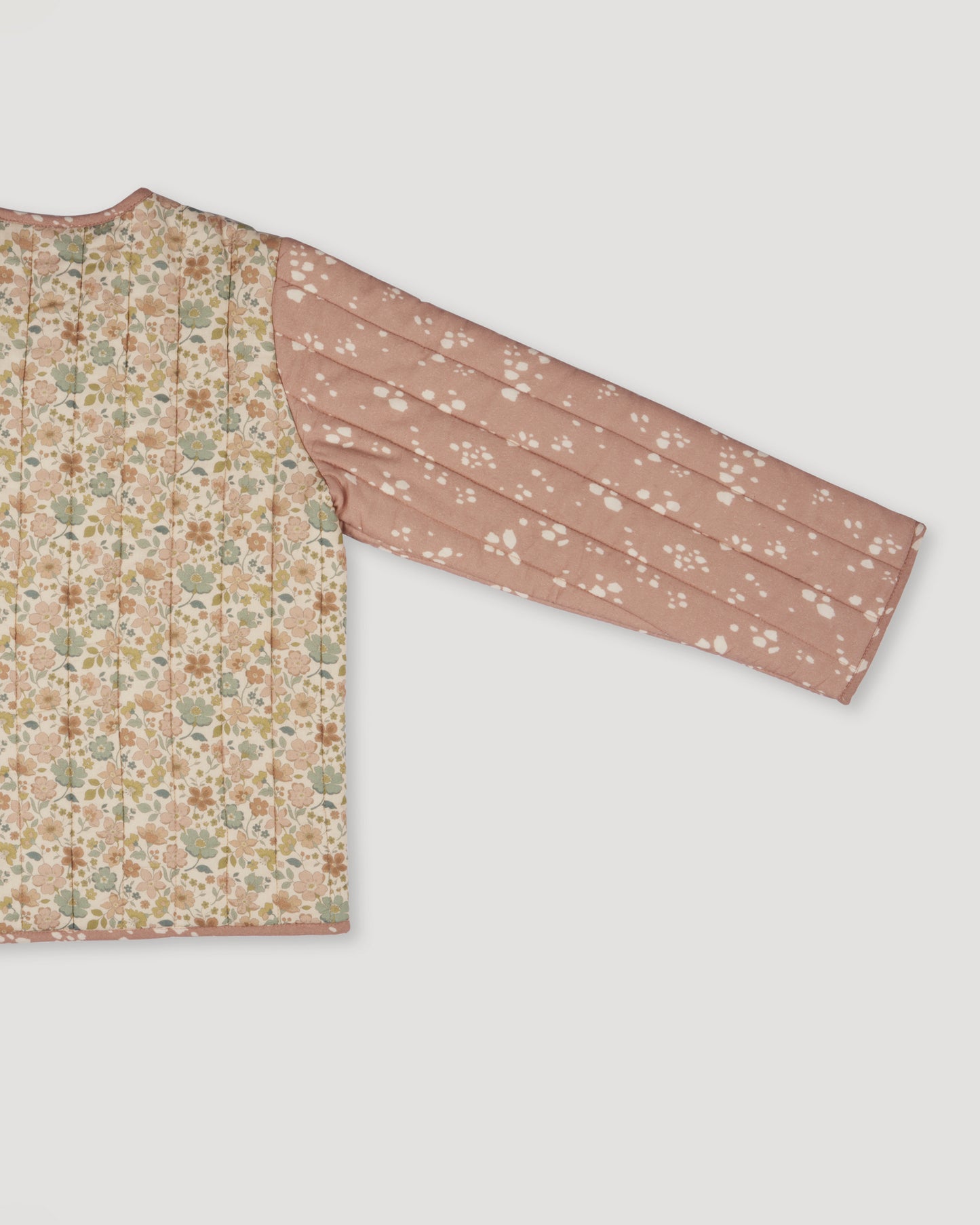 Harriet Jacket - Pinkish Brown & Cream