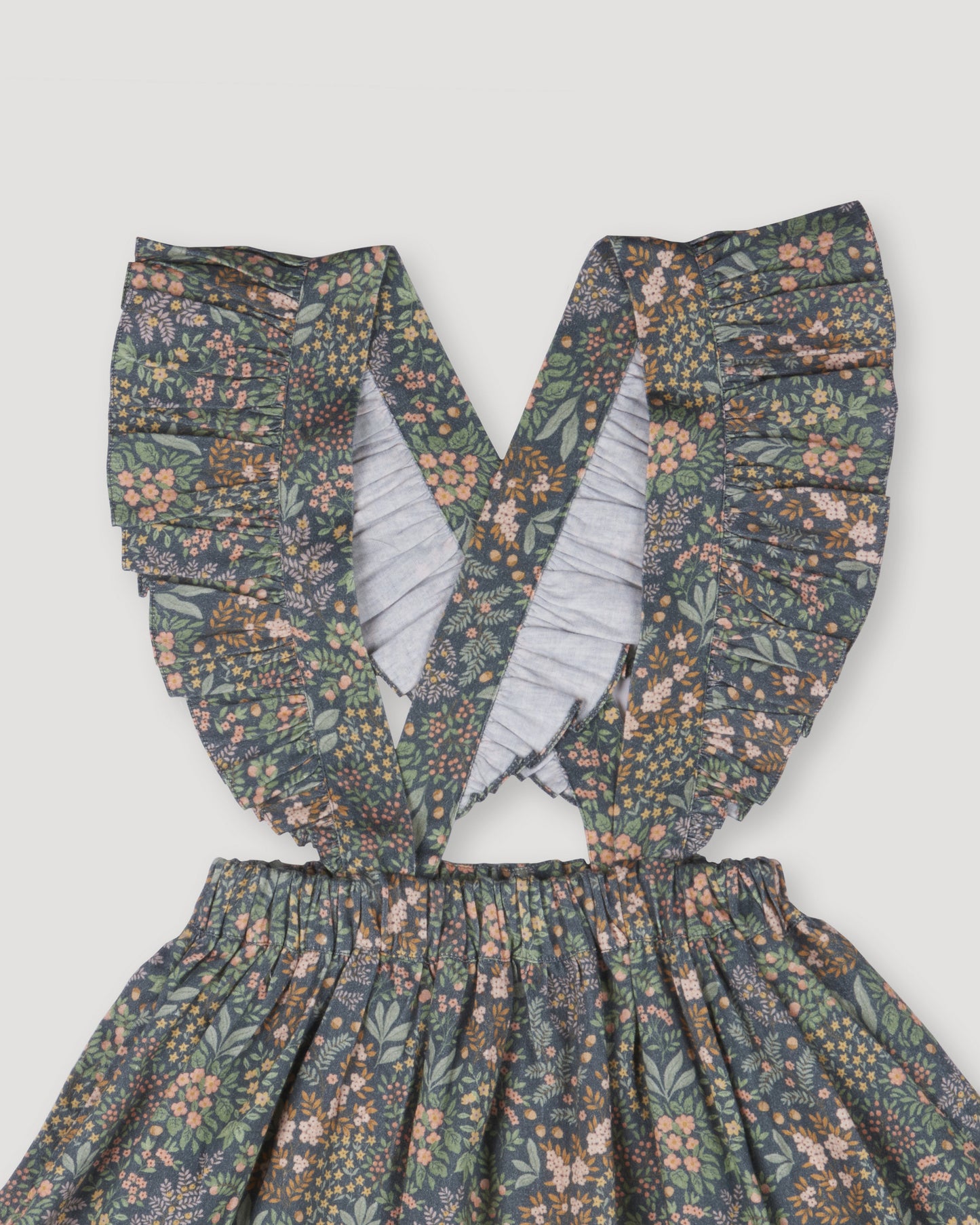 Selma Skirt - Autumn Garden Greyish Blue