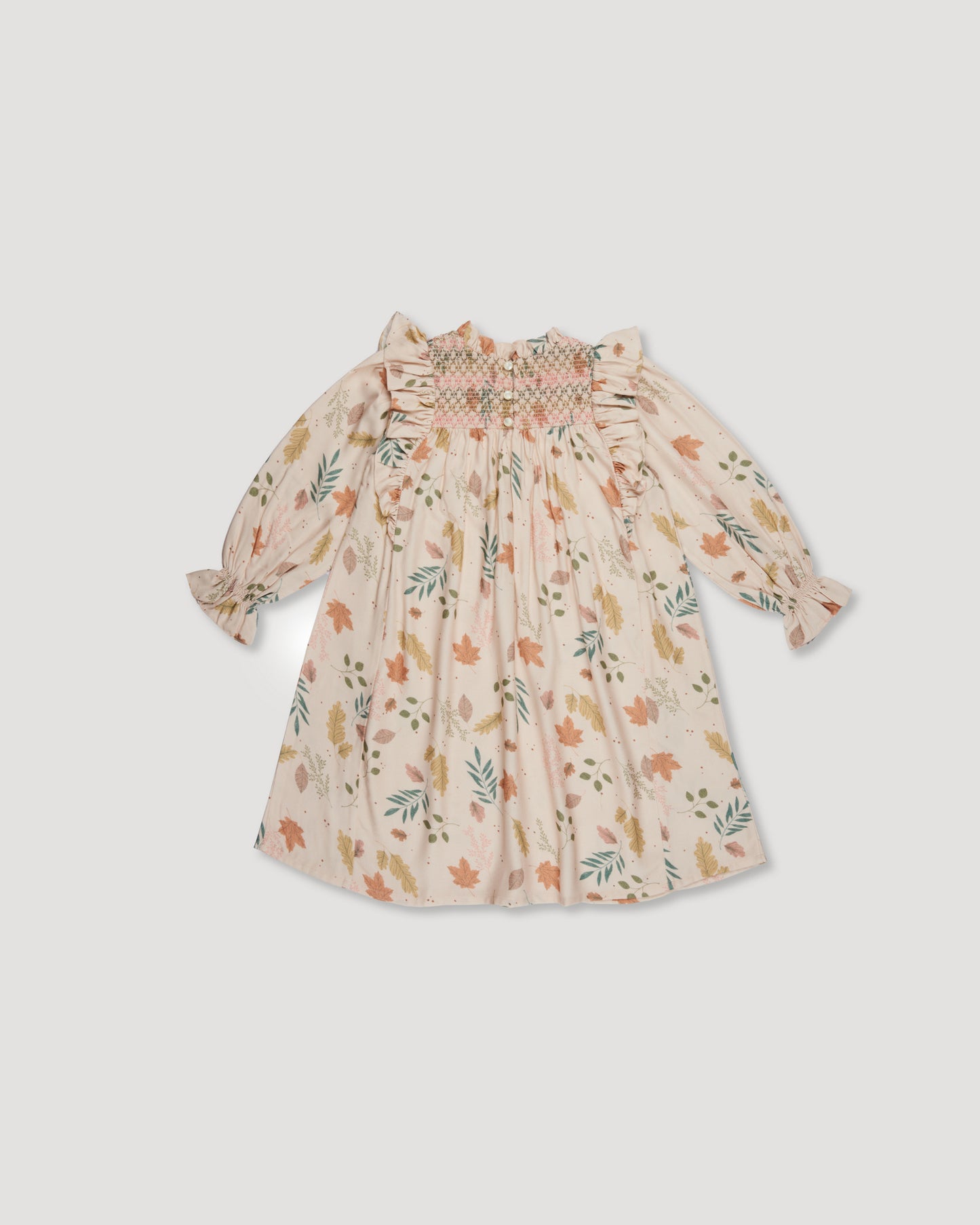 Yse Dress - Falling Leaves Beige