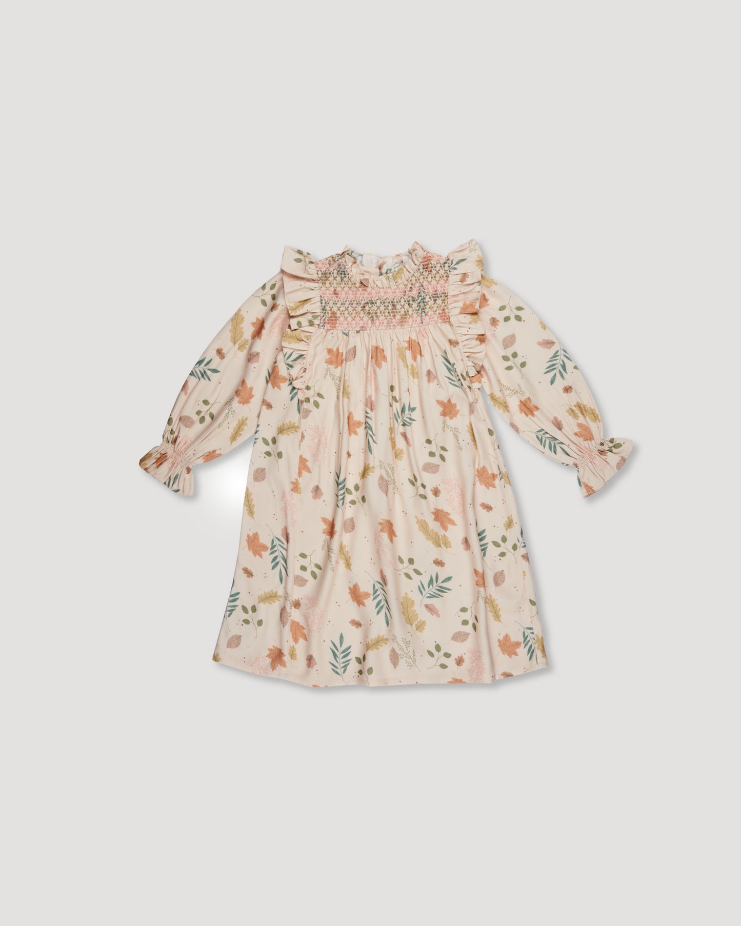 Yse Dress - Falling Leaves Beige