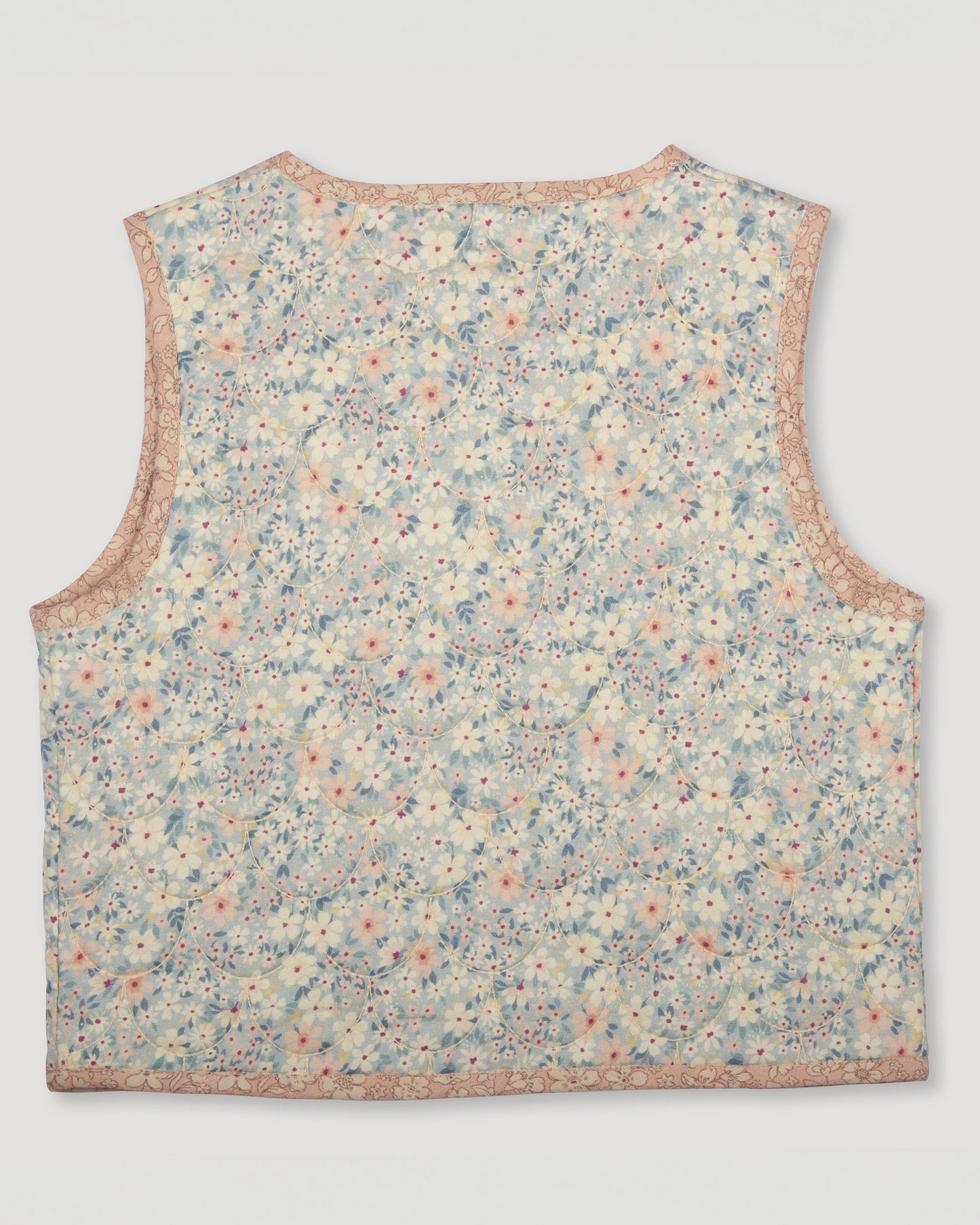 Early Sunday, Lou Jacket (Reversible) in Amelia print, made from Printed Cotton Cambric fabric, featuring reversible design for versatile styling, shown in a back flat-lay view