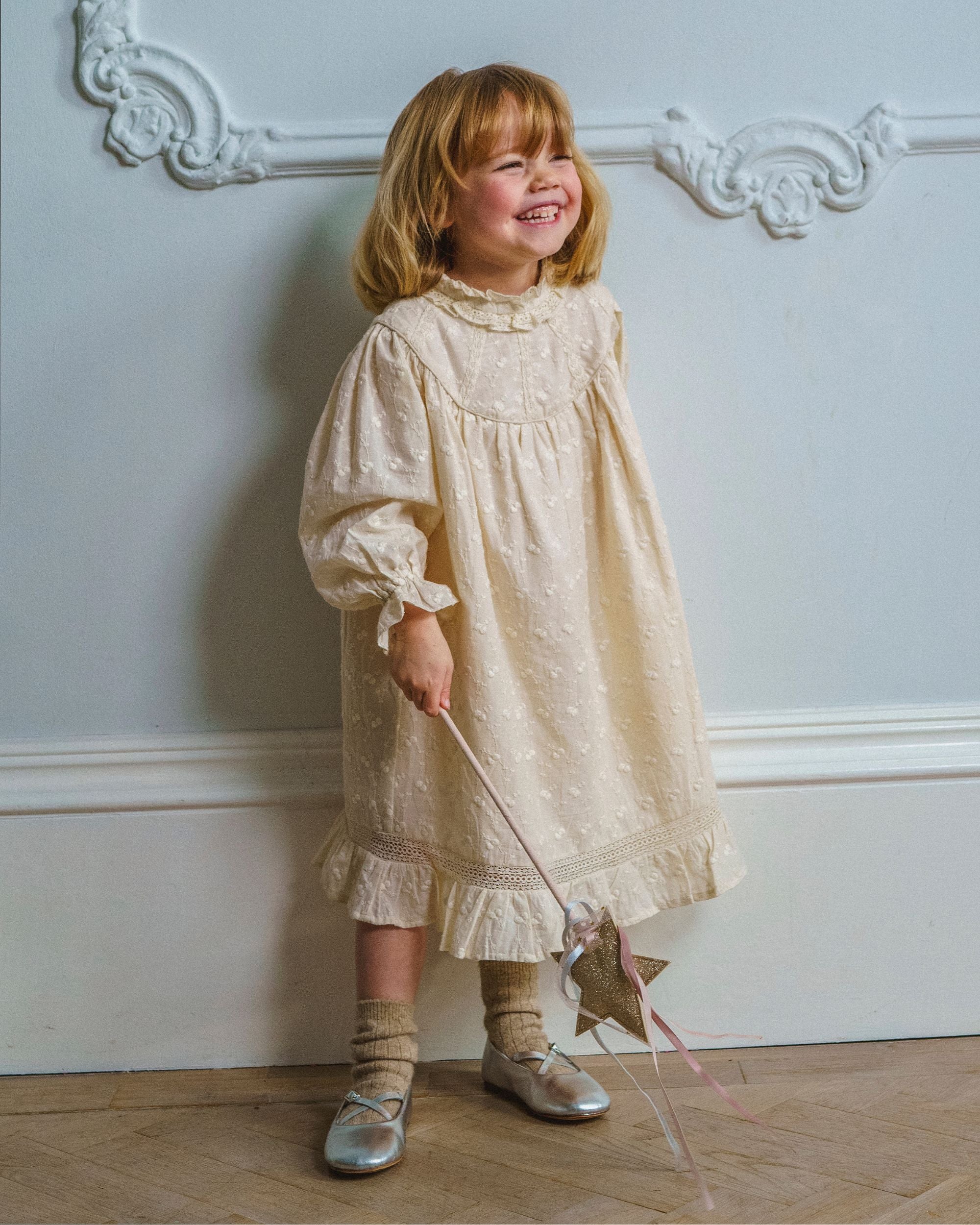 Buy Premium Girls Penelope Dress | Hazelnut Cream