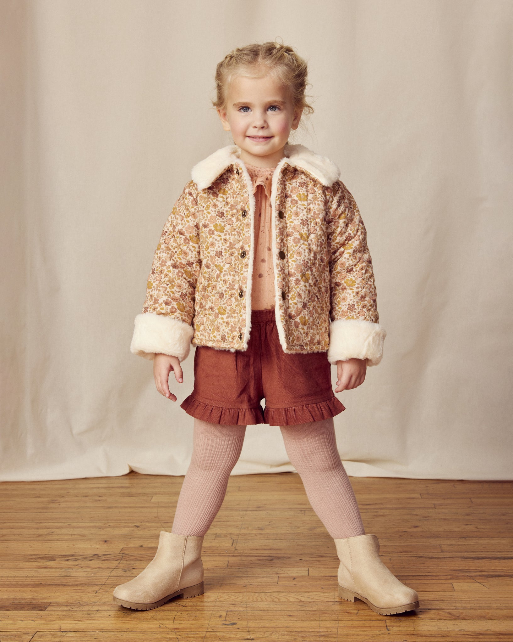 Esmee Jacket- Garden Flowers Dusty Pink