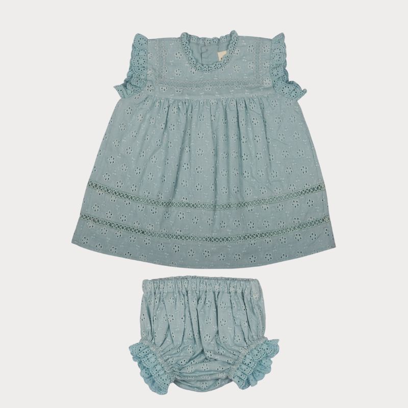 SUSIE BABY DRESS &  BLOOMER - Sea Dream
