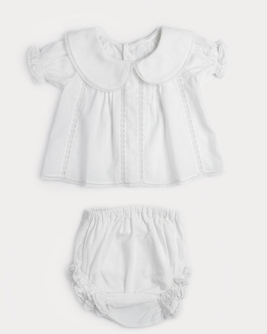 Elodie Blouse with Bloomer - Ivory