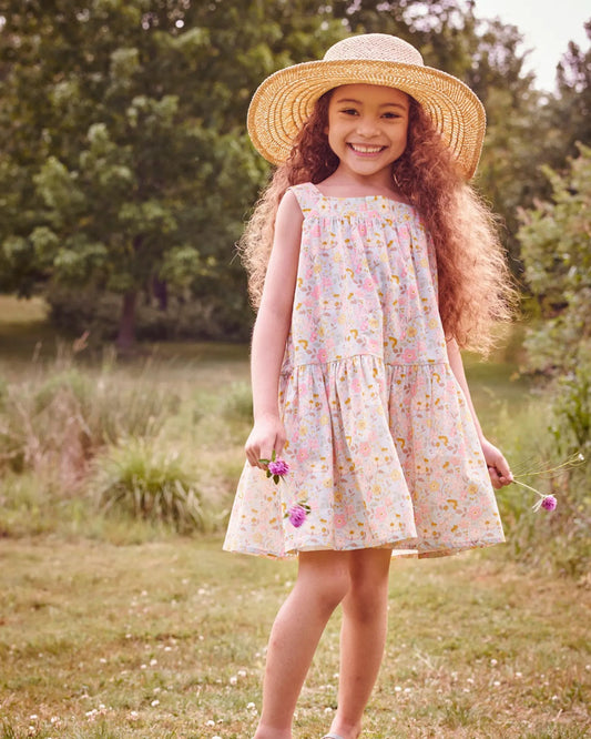 Esther Dress - Garden Flowers Printed