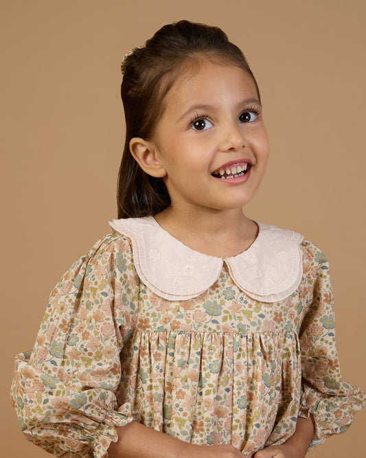 Virginia Dress - Garden Flowers Cream
