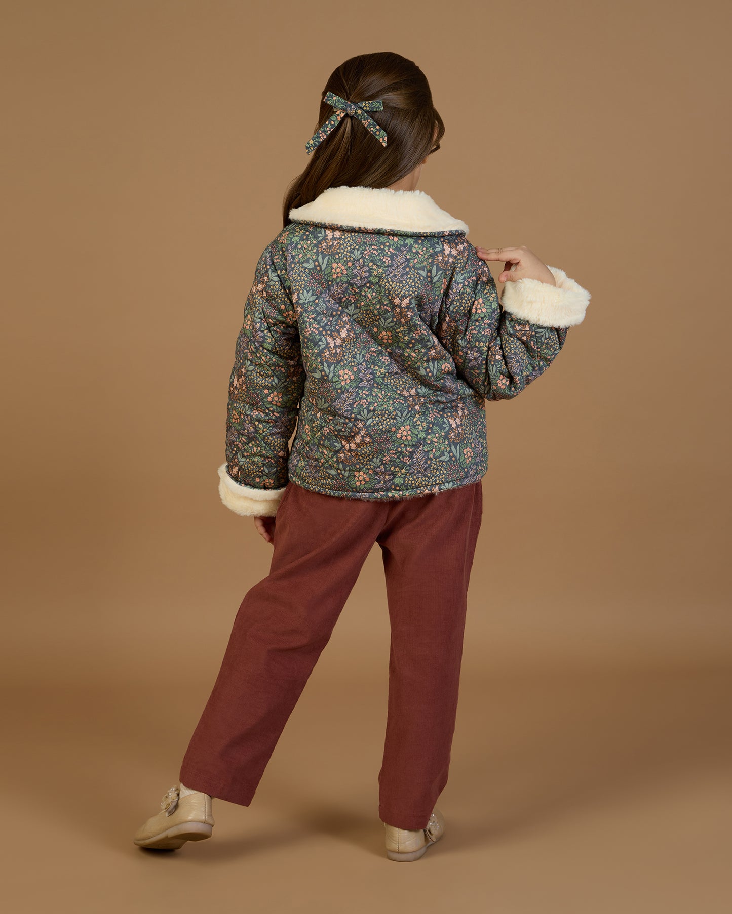 Esmee Jacket- Autumn Garden Greyish Blue