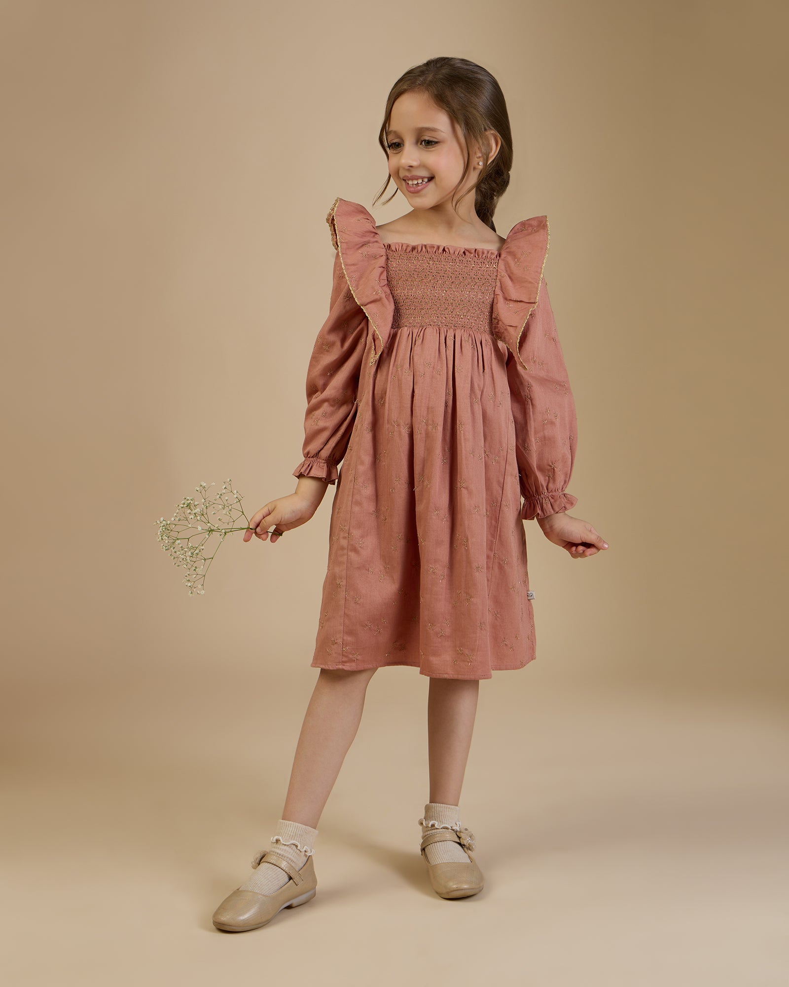 The Sofia Dress (Ceremonial)- Earthy Pink