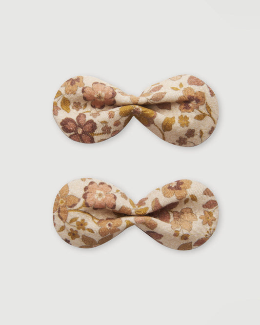 Penelope Alligator Clip - Garden Flowers Dusty Pink