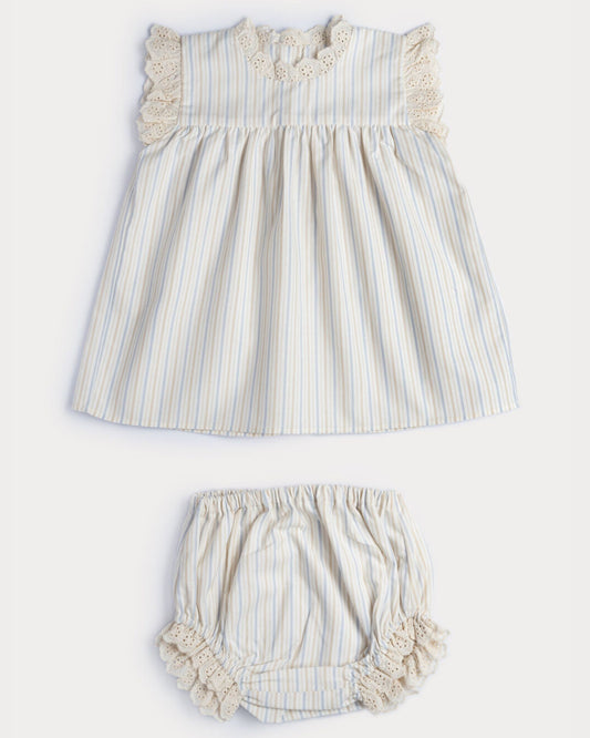 Susie Dress with Bloomers - Beige