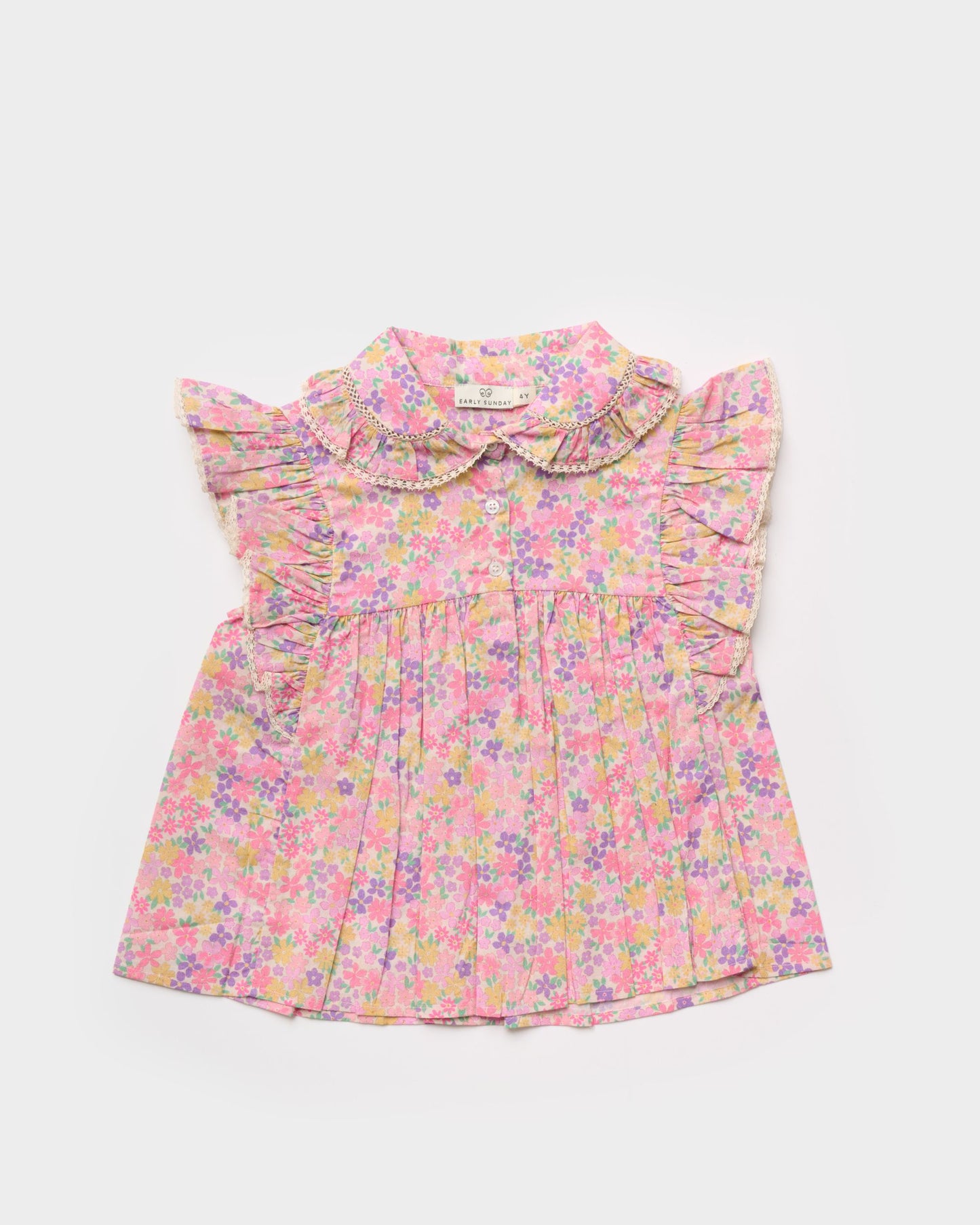 Diana Blouse - Emma Floral Purple print