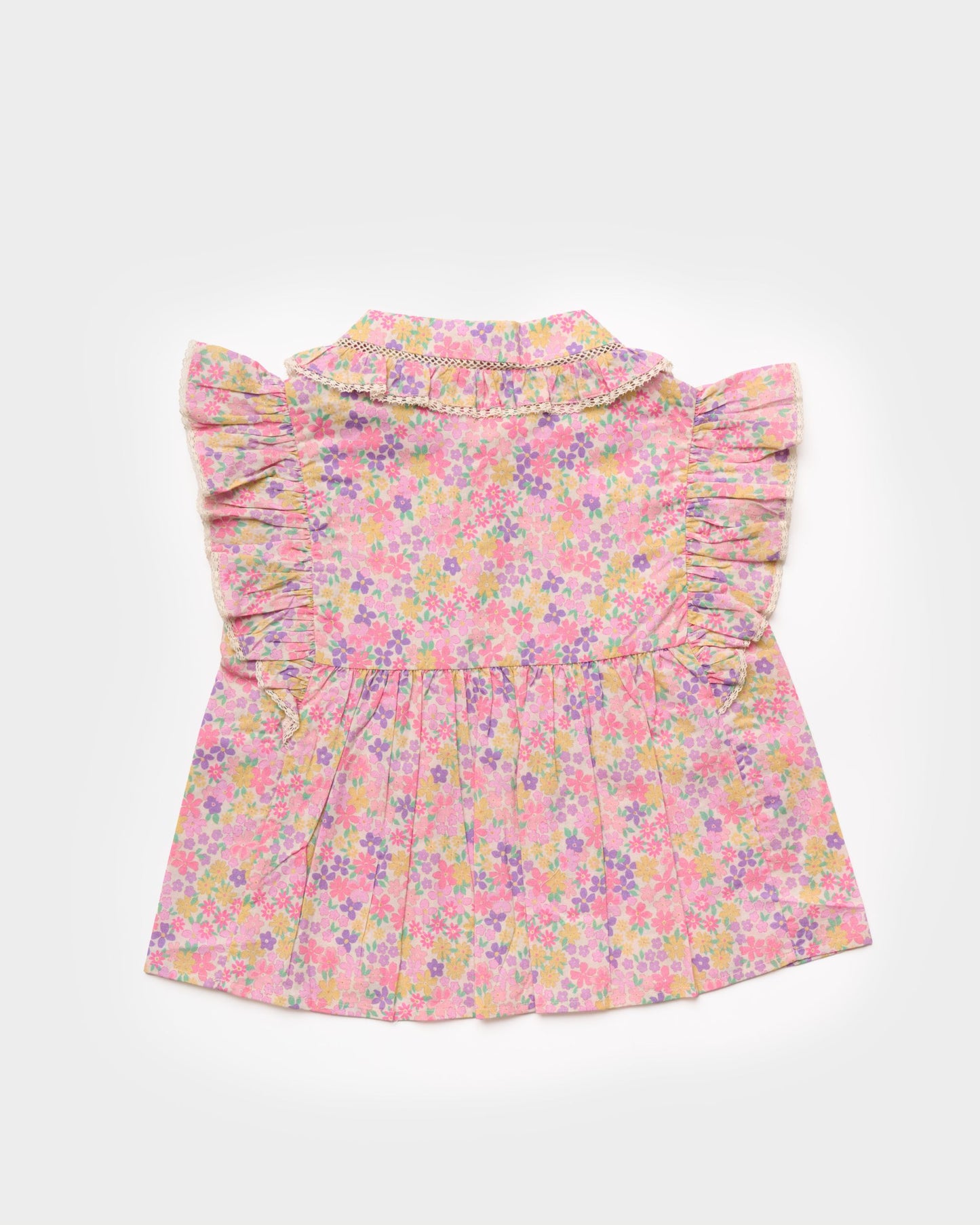 Diana Blouse - Emma Floral Purple print