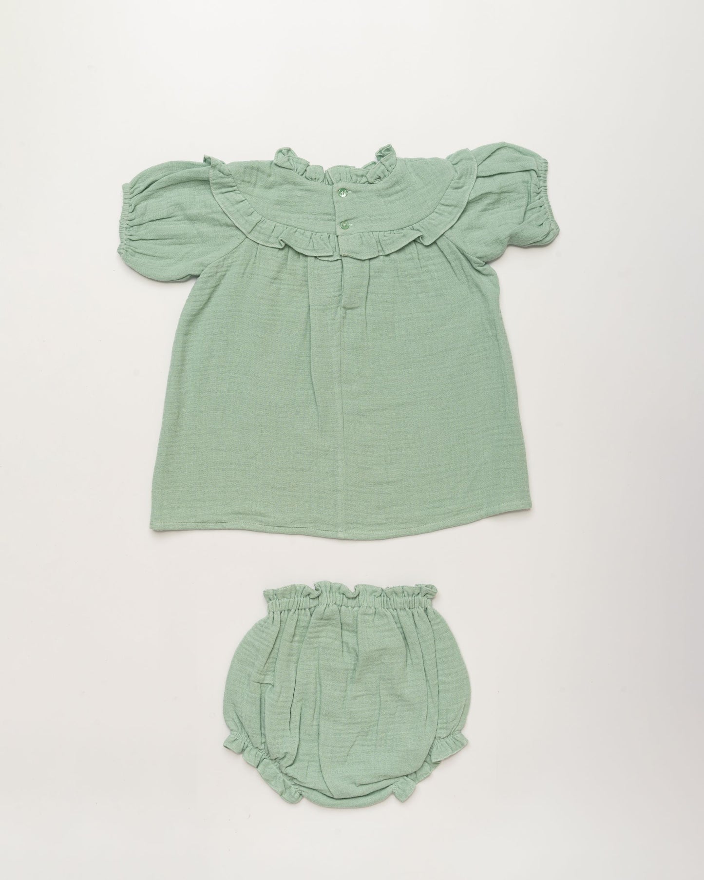 Charlie Baby Dress & Bloomer Set - Mint
