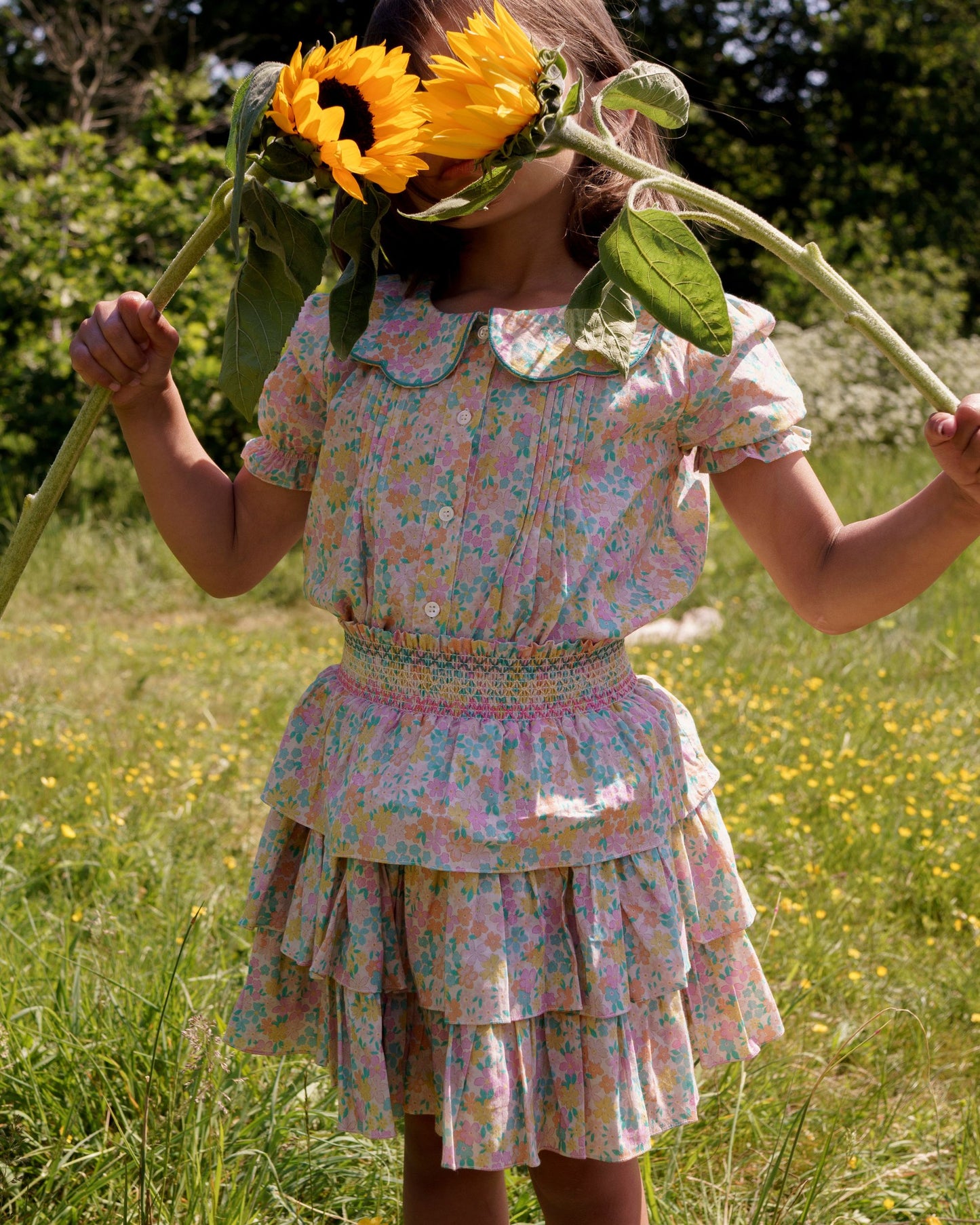 Melissa Skirt - Emma Floral Mint print