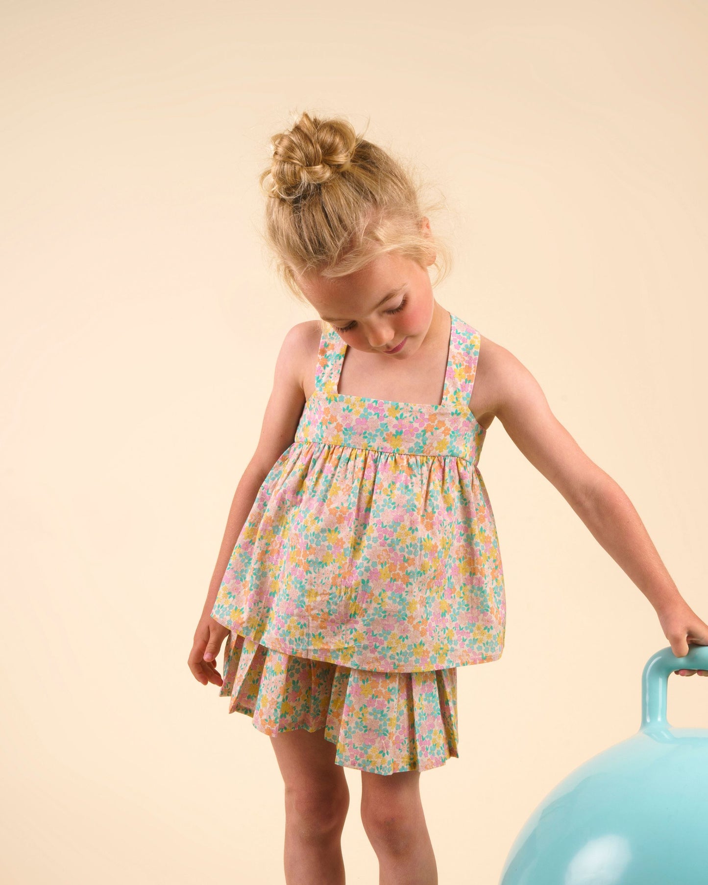 Romy Blouse - Emma Floral Mint print