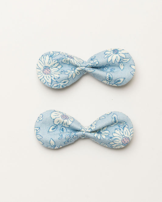 Penelope Clip - Tonal Floral Blue