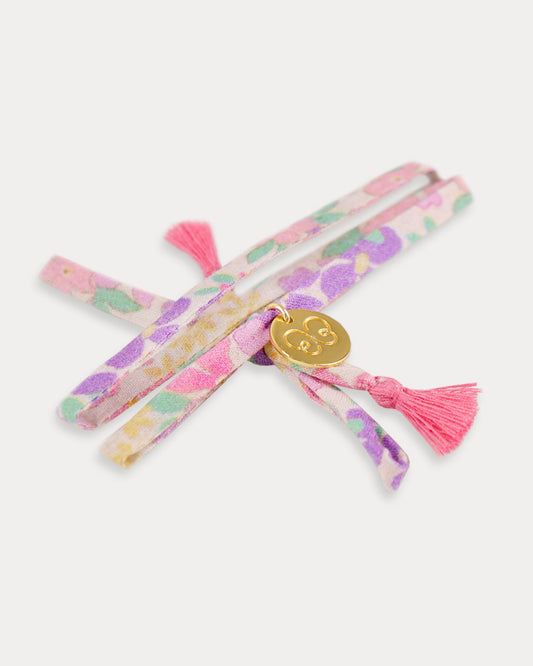 Charm Bracelet - Emma Floral Purple