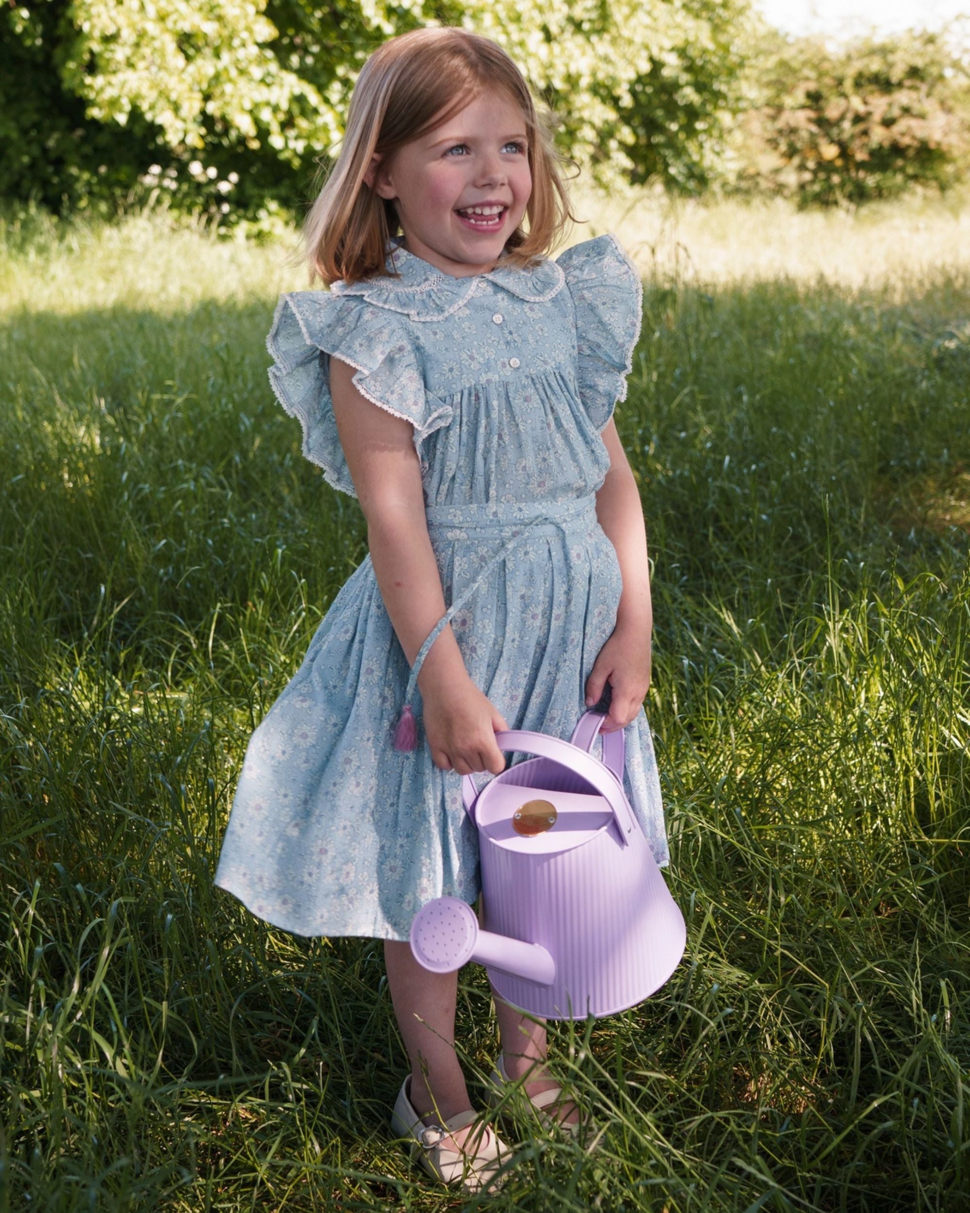 Hudson Purse - Tonal Floral Blue – Early Sunday