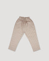 Early Sunday, Adrien Trouser in Floral print, made from Printed 30s Cotton Twill fabric, featuring Relaxed design with ample room for movement, perfect for active kids, shown in a front flat-lay view