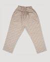 Early Sunday, Adrien Trouser in Miny Flowers print, made from Printed 30s Cotton Twill fabric, featuring Relaxed design with ample room for movement, perfect for active kids, shown in a back flat-lay view