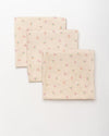 Early Sunday, Baby Napkin in Butterflies print, made from Printed Cotton Double Gauze fabric, shown in a front flat-lay view
