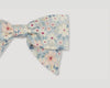 Early Sunday, Chiara Alligator Clip in Amelia print, made from Printed Cotton Cambric fabric, featuring a bow design on an alligator clip with a secure fit, shown in a closeup flat-lay view