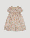 Early Sunday, Erika Dress in Floral print, made from Printed Cotton Satin fabric, featuring Flowy A-line silhouette allows ease of movement and day-long comfort, shown in a back flat-lay view