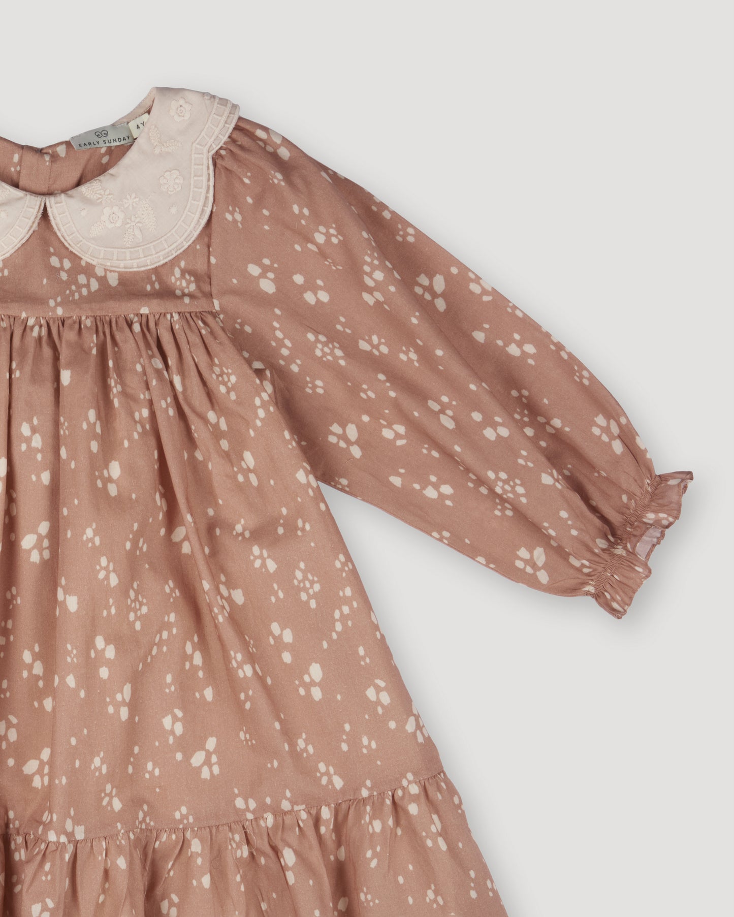 Virginia Dress- Fawn Soft Pinkish Brown