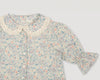 Early Sunday, Iris Blouse in Amelia print, made from Printed Cotton Cambric fabric, featuring relaxed fit with delicate detailing for a timeless and feminine look, shown in a closeup flat-lay view