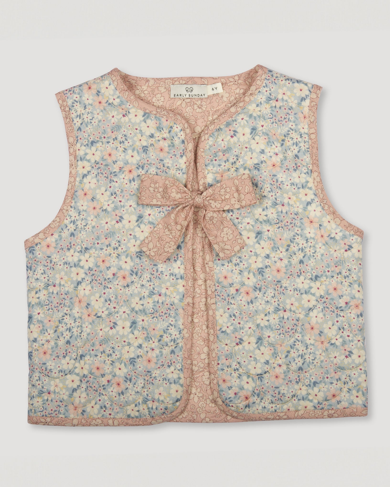 Early Sunday, Lou Jacket (Reversible) in Amelia print, made from Printed Cotton Cambric fabric, featuring reversible design for versatile styling, shown in a front flat-lay view